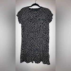 Madewell Women's XS Sheath Dress Blouse Cap Sleeves Straight Cut Viscose